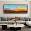 Pintura decorativa para sala de estar com atmosfera Jinshan pintura de pendurar de alta qualidade mural para parede de fundo de sofá de escritório pintura de paisagem