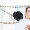Accesorios Cadena de Cintura Camelia Cinturón Delgado Vestido Decorativo para Mujer con Estilo Fragante Cadena Dorada Sello de Cintura Sentido de Alta Gama