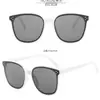 Tiktok Mismo GM Marco grande tres puntos Gafas de sol negras Gafas de moda avanzadas Gafas de sol iguales para hombre y mujer