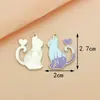 Fabricante de Acessórios para Joias DIY de Liga de Animal em Estoque, Joias DIY Feitas à Mão Estilo Cartoon, Acessórios para Joias DIY com Gotejamento de Óleo