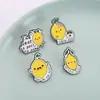 Comercio exterior nueva serie de frutas broche lindo caricatura pequeño limón patrón de letras metal pintura broche accesorios