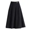 Falda de Moda con Caída para Mujer 2026 Otoño/Invierno Nueva Falda de Línea A Adelgazante de Cintura Alta Elegante Casual Falda Acampanada Moderna