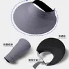 Sombrero de Sol Protector Solar Verano Nuevo Estilo Sin Costuras Sensación de Hielo Anti-UV para Mujer con Ala Ancha Plegable con Parte Superior Abierta