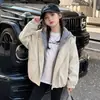 Chaqueta de Cuero con Capucha para Niños Estilo Nuevo Primavera y Otoño Chaqueta Corta Holgada Coreana Ropa de Motocicleta Versátil y a la Moda para Niños y Niñas