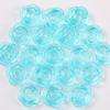 18mm Transparente Rosa Rosa Beads Handmade Frisado DIY Material Pulseira Colar Acrílico Soltas Beads Acessórios