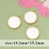 Venta Caliente Transfronteriza Romántico Francés Acero de Titanio Incrustado con Nácar Blanco DIY Moda Colgante Pendientes Collar Joyería Colgante