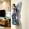 Ornamento de luminária de parede de flor de resina criativa transfronteiriça, decoração de casa estilo nórdico, luz noturna dos sonhos para o quarto das meninas