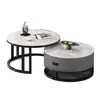 Mesa de centro de pizarra para uso doméstico, juego de mesas de centro para sala de estar, mesa de centro para apartamentos pequeños, mesa de centro de lujo ligero, estilo nórdico moderno simple, popular en línea