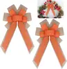 Decoração de Festa para Interior e Exterior Suprimentos de Natal Laço de Algodão Recheado Estrutura de Algodão Recheado Laço com Borda Dourada Decoração Pendente