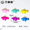 Dongdaemun Niche Design Fun Color Pequeno Dinossauro Liga de Zinco diy Brincos de Brincos de Brincos Femininos Jóias Acessórios Material