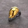 Comercio exterior transfronterizo europeo y americano lote directo moda Personalidad de hombre puede abrir cabeza de tiburón anillo de titanio anillo de acero inoxidable hip hop anillo de acero inoxidable