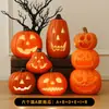 Decoraciones de linternas de calabaza de Halloween, accesorios para crear un ambiente festivo, arreglos de escenas, decoraciones para entradas, bares y tiendas, decoraciones nocturnas
