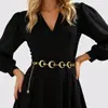 Cadena de Cintura con Colgante de Luna y Estrella Transfronteriza Europea y Americana para Mujer, Cadena Corporal de Moda Metálica Retro Hip-Hop Cadena de Cinturón para Chica Popular
