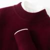 Suéter de Cachemira de Color Sólido para Hombre de Cuello Alto Medio Otoño e Invierno Nuevo Suéter de Punto de Color Puro Suéter Interior Cálido