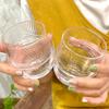 Pequeno fresco ins chapéu de palha transparente Tigela de vidro tigela de sobremesa copo de iogurte prato de frutas foto adereços prato de copo