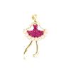 Venda Quente Transfronteiriça Estilo Coreano High-End Broche Exquisito de Pérola e Strass para Menina Acessórios de Joias para Cardigan e Conjunto