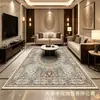 Alfombra persa para sala de estar, cachemir sintético, lavable, plegable, resistente a la suciedad, fácil de mantener, tapete para mesa de café, uso doméstico transfronterizo, tapete antideslizante