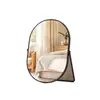 Espejo de maquillaje plegable estilo Ins para escritorio, mesa, hogar, dormitorio, tocador, espejo de tocador grande con sensación de alta gama, arte en hierro