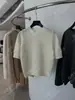 [Recomendación Principal] Suéter de Punto Holgado de Manga Corta con Cuello Redondo, Mezcla de Lana y Alpaca, Nueva Colección Primavera/Verano 26 de Yuran