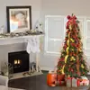 Árbol de Navidad grande decoraciones comerciales para exteriores árbol plegable Árbol pagoda de simulación para fiestas suministros de decoración navideña