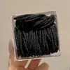 Cuerda Duradera para Trenzar el Cabello, Accesorio para el Cabello de Goma, Goma Elástica de Alta Gama Morandi, Cuerda Negra para el Cabello que No Aprieta, Cuerda de Cabello Colorida