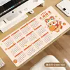 Mouse Pad de Calendário, Extra Grande, Resistente a Manchas, Peça Única de Borracha Antiderrapante para Escritório, Computador, Mesa de Jogos, Teclado, Fábrica de Processamento