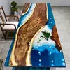 Mesa de Té Grande de Palo de Rosa Amarillo Africano, Mesa de Conferencias de Oficina Estilo Chino Nuevo de Ébano Negro, Escritorio de Madera Maciza, Escritorio Simple para Computadora