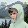Impermeable infantil, impermeable de una pieza EVA para estudiantes de primaria, protección total contra la lluvia, poncho de lluvia con mochila, engrosado, diseño integrado para niños mayores