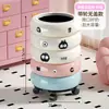 Papelera de Gran Capacidad y Estilosa para Uso Doméstico, Nuevo Modelo 2025, Cubo Sanitario Lindo Estilo Ins con Ruedas para Sala de Estar y Dormitorio