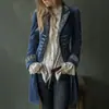 Moda Outono/Inverno Feminina Europeia e Americana 2026 AliExpress Manga Longa Cor Sólida Retalhos Bordado Veludo Dourado Casaco Estilo Europeu e Americano