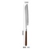 Acero inoxidable 304 mango de madera de nogal cuchara para cocinar pala hogar restaurante cocina gadget cuchara para sopa de olla caliente cuchillo pala para pastel
