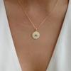 Collar de Diamante Individual al por Mayor Transfronterizo Europeo y Americano Joyería de Alta Gama Moda para Mujer Chapado en Oro Ojo del Diablo Estilo Punk Cadena para la Clavícula