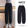 Pantalones casuales para niñas, primavera y otoño de 2025, nuevos pantalones para niñas, pantalones holgados de otoño para niñas, tallas grandes para primavera y otoño.