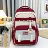 Mochila Escolar Estilo Coreano para Universitárias, Mochila Simples de Grande Capacidade para Computador para Alunos do Ensino Fundamental, Mochila Tendência de Alto Valor para Alunos do Ensino Médio