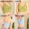 Top de Yoga Transfronteiriço com Bojo Camisola Sexy para Corrida Secagem Rápida à Prova de Impacto Roupa Íntima Esportiva Fitness para Mulheres