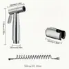 Set de Pistola Rociadora para Inodoro de Acero Inoxidable Transfronteriza, Boquilla Potenciadora de Grifo Bidet, Pistola Rociadora para Inodoro, Cabezal de Ducha