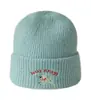 Chapéu de Tricô Bordado com Filhote Fofo para Outono e Inverno para Homens e Mulheres, Chapéu de Lã Estilo Novo que Faz o Rosto Parecer Menor, Touca Quente, Gorro Versátil