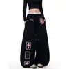 Pantalones Deportivos Casuales Estilo Retro Americano para Mujer, Pantalones con Estampado de Marca de Moda, Diseño High Street, Pantalones Geniales para Hombre