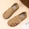 Zapatos de Mujer Estilo Primavera y Otoño Zapatos de Tela Old Beijing Flyknit Moda Casual Zapatos Individuales Slip-on Zapatos Cómodos para Madres de Mediana Edad y Mayores