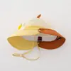 Sombrero de Verano Delgado Yipan con Doble Ala, Malla Protectora Solar, Sombrero de Pescador Cubo Solar para Niños y Niñas, Sombrero de Pescador para Bebé