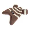 Gorro de Punto para Niños Hermano Gato Otoño e Invierno Nueva Moda Rayas Personalizadas Protección para Orejas Lana Cálida Versátil para Bebés Niños y Niñas