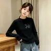 Top Térmico de Felpa Cepillada de Manga Larga para Niñas Otoño/Invierno 2026 Nuevo Camiseta Interior de Cuello Redondo para Niños Camiseta Casual de Manga Larga