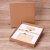 Conjunto de Copos Térmicos Inteligentes de Bambu Caderno de Bambu Conjunto de Presente para Eventos Empresariais
