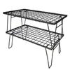 Mesa Dobrável de Malha de Ferro Mesa Dobrável para Exterior Mesa de Bambu para Acampamento Mesa Dobrável Portátil Teste Mesa Dobrável para Exterior Suporte de Drenagem