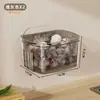 Cesta de Almacenamiento Multicapa para Cebolleta, Jengibre y Ajo Estante de Almacenamiento de Cocina Montado en Pared Soporte de Almacenamiento para Jengibre y Ajo Caja de Comida para Colgar en la Pared para Ajo