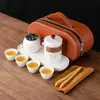 Conjunto de Chá Moderno e Simples de Uma Panela e Três Xícaras para Exterior Conjunto de Chá Portátil para Viagem Armazenamento Presente Corporativo Conjunto Rápido de Xícaras de Chá