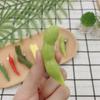 Celebridade da Internet Simulação de Bate-papo Design de Feijão Vegetal e Alga Marinha Modelo Ins Costelas Interessante Engraçado Joia de Cabelo Clipe Aro