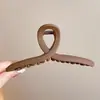 Para cabelos grossos, presilha de tubarão acrílica da moda, presilha de cabelo francesa fofa em formato de coração, presilha de garra com laço elegante para mulheres