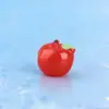 Accesorios de Resina con Simulación de Manzana Tridimensional, Accesorios de Pegamento Cremoso de Fresa y Durazno, Materiales para Funda de Teléfono DIY de Frutas Cereza y Plátano