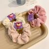 Morango Urso Intestino Grande Cabelo Anel estilo coreano ins Corduroy Cabelo Corda Internet Popular Urso bonito Hairpin Outono e Inverno Headband Headwear